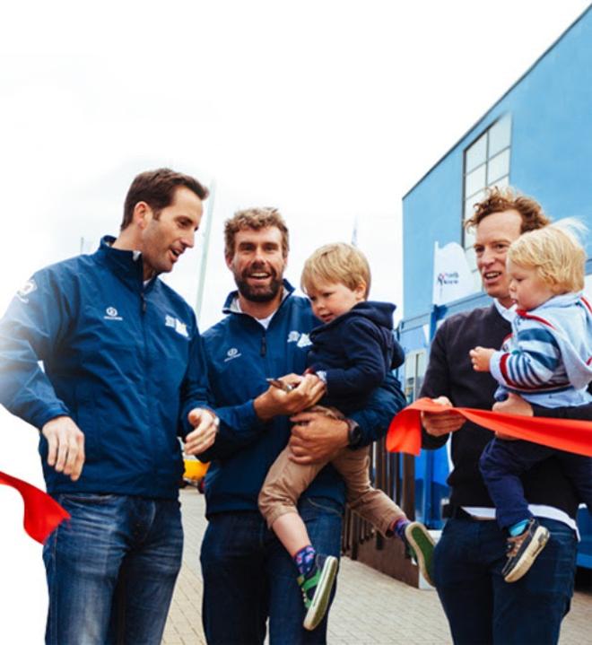 2014 - Andrew Simpson Sailing Centre opened by WPNSA Director Sir Ben Ainslie, Iain Percy OBE and Paul Goodison © ASSF